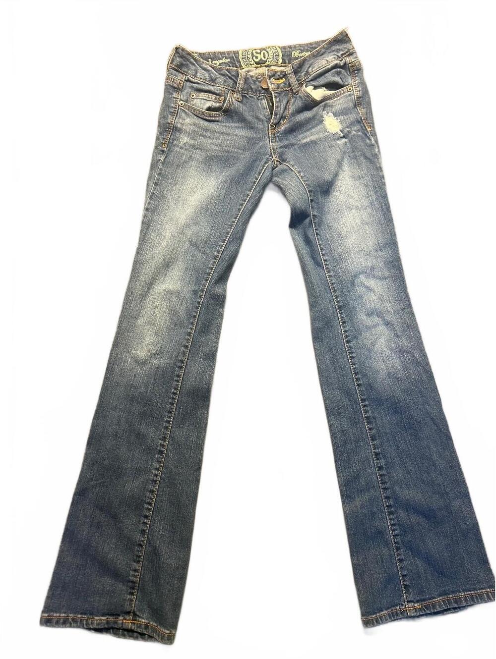 SO Bootcut Regular Fit Blue Denim Jeans for Women